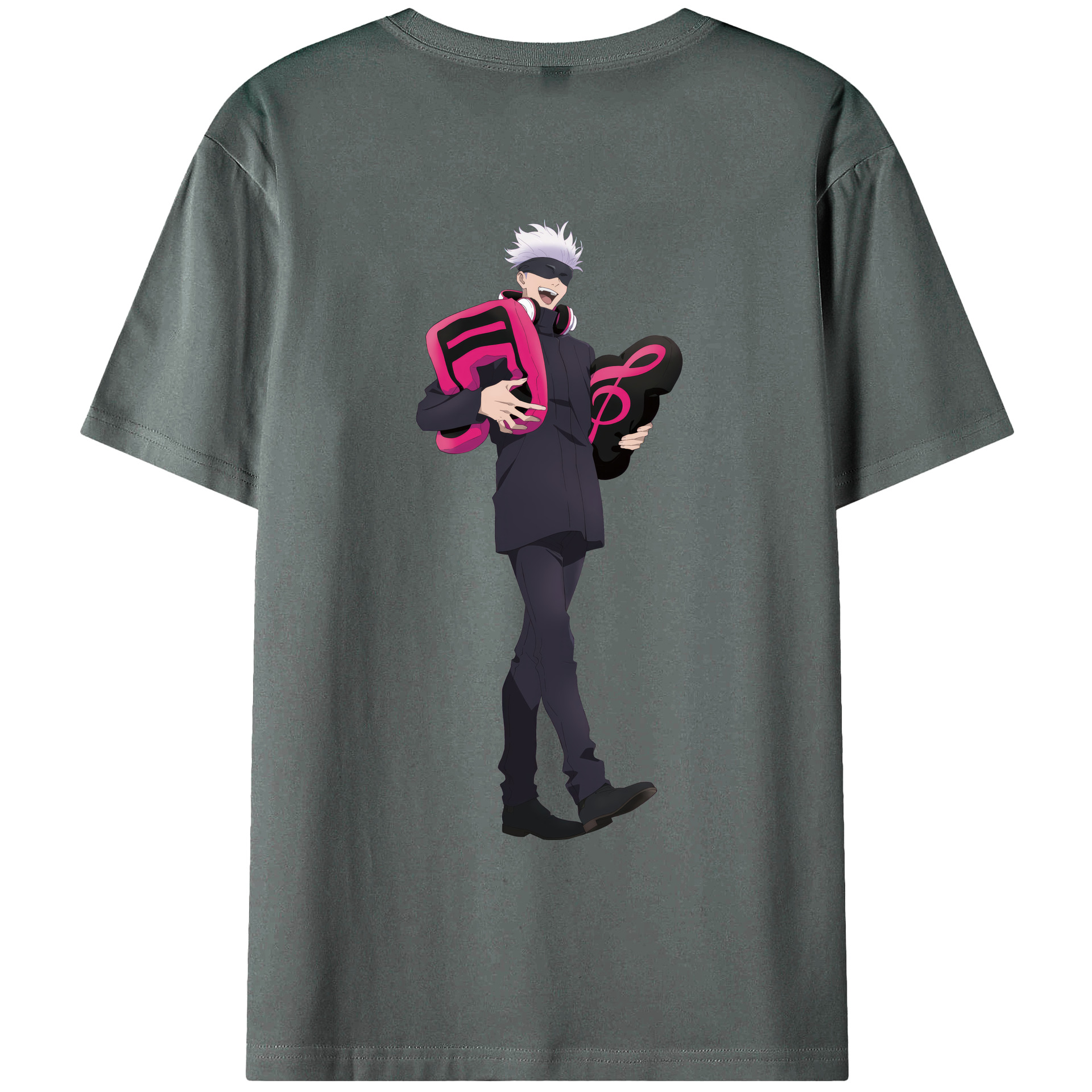 （画像用） 呪術廻戦 Jujutsu Kaisen 綿100％ メンズ半袖Tシャツ（バックプリント） 通気性